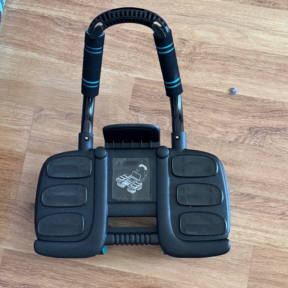 Black and Blue Exercise Equipment
